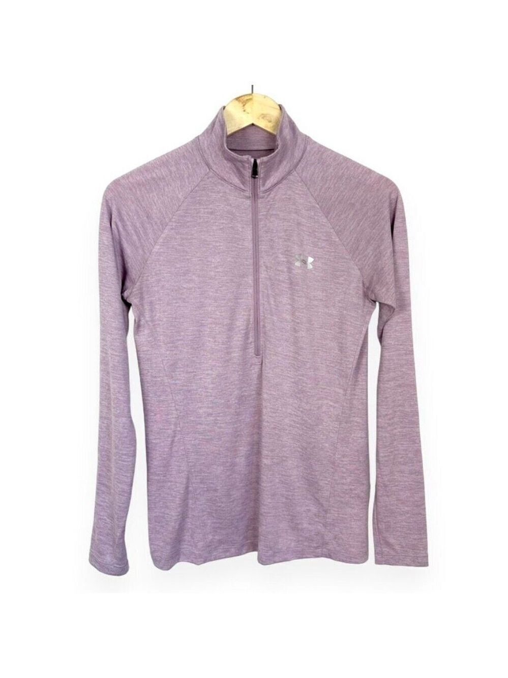 Under Armour Womens Tech Twist Half Zip Long Sleeve Pullover Small Purple - Picture 2 of 6